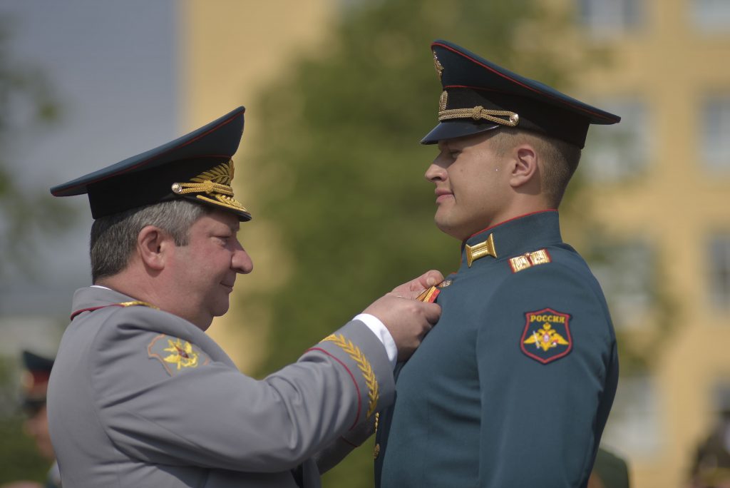Выпуск офицеров состоялся в Военной академии связи