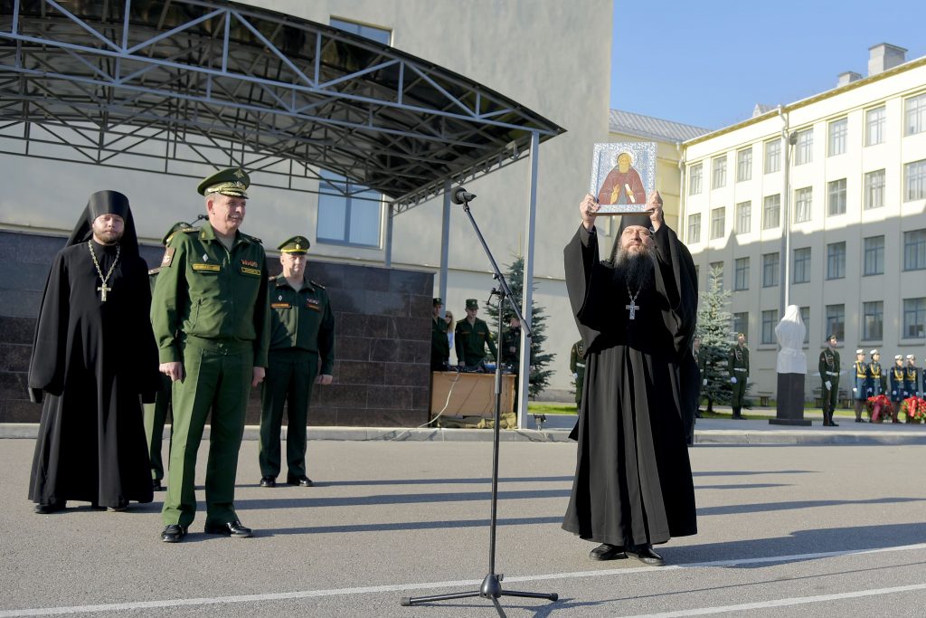 Академии связи передан образ святого Преподобного Сергия Радонежского