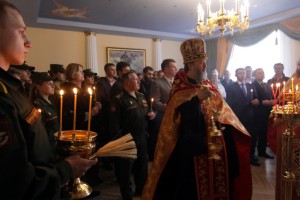 Молельная комната освящена в Военной академии связи